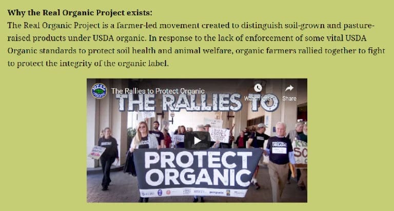 Keep Organic Standards High