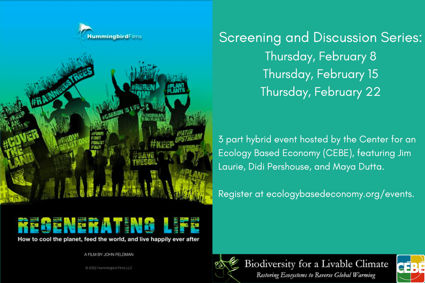 Regenerating Life Screening and Discussion Series Regenerating Life Screening and Discussion Series