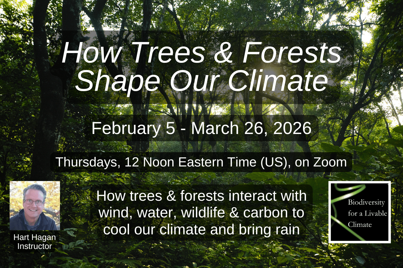 Coupon Registration for How Trees & Forests Shape Our Climate