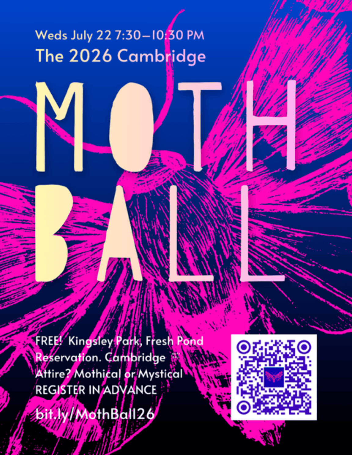 Come One, Come All to The Cambridge Moth Ball This Wednesday!