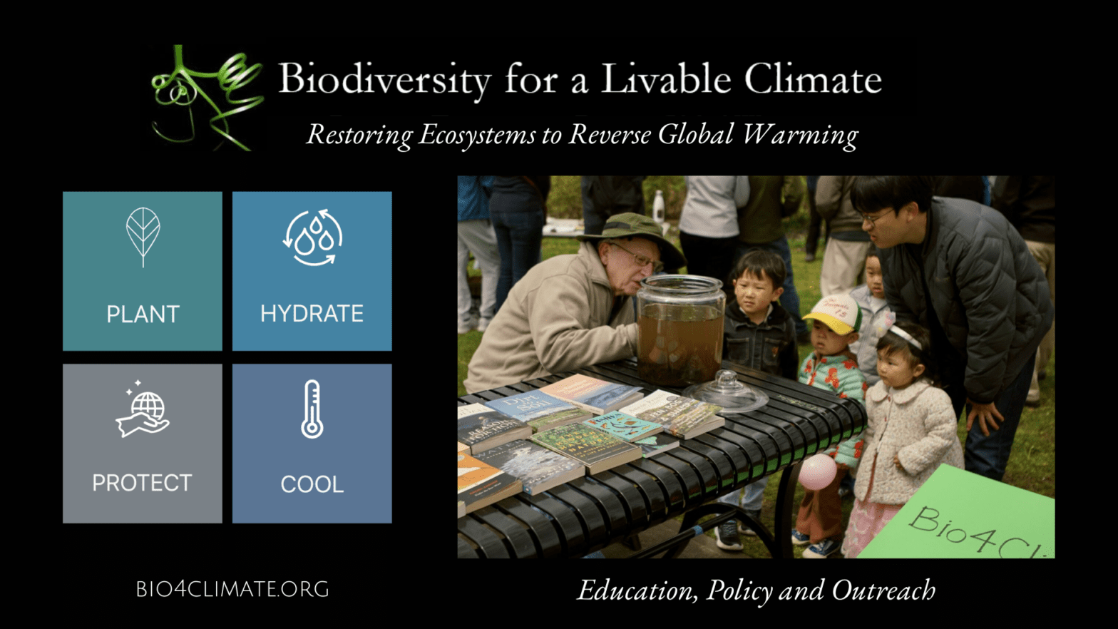 Table for Bio4Climate During Earth Month!