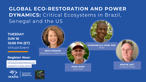 Global Eco-Restoration and Power Dynamics—Critical Ecosystems in Brazil, Senegal and the U.S. – JUNE 10 – 12:00 noon ET